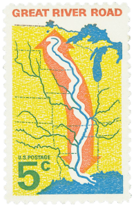 Great River Road US Stamp