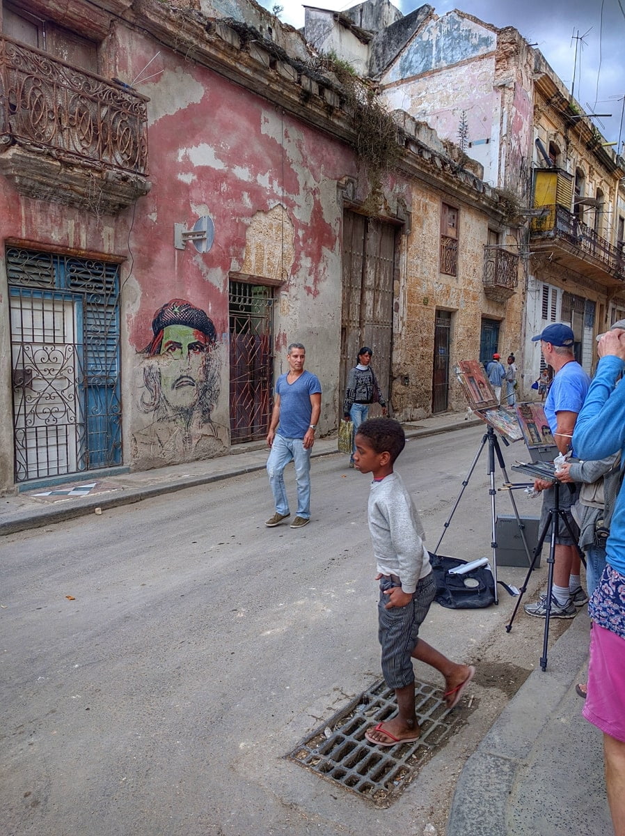 Street Murals of Che in Old Havana Cuba