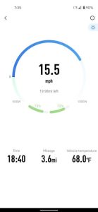 Screenshot of Ninebot Scooter App